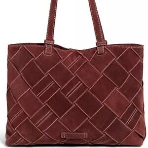 American Leather Co. Mercer Suede Woven Tote